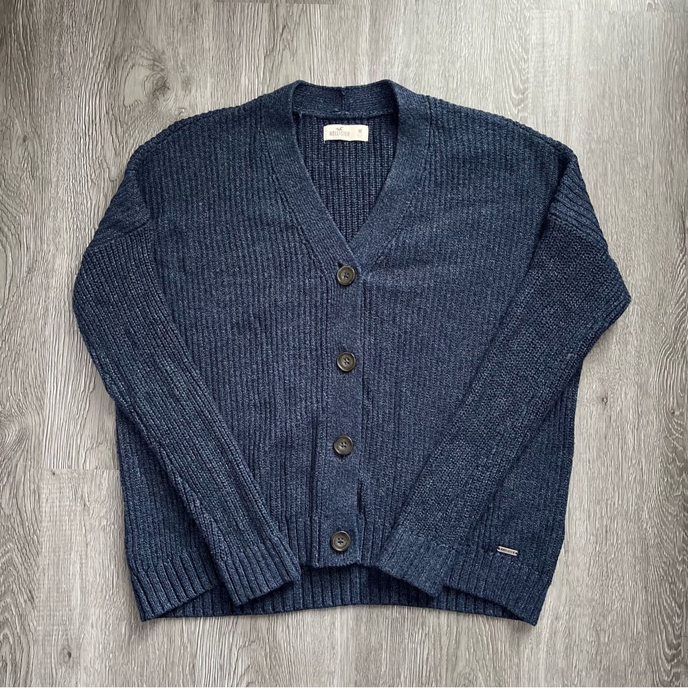Hollister Blue Cardigan